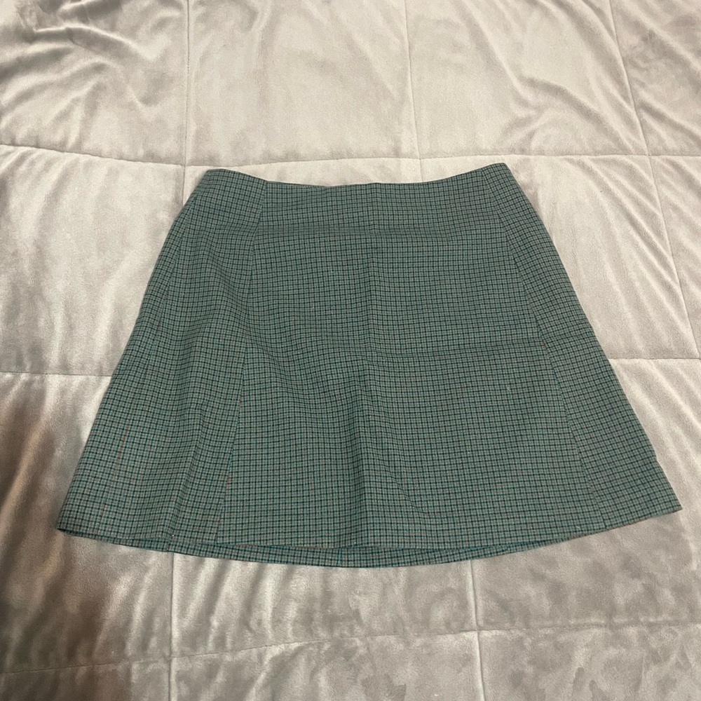 Sunday Best Plaid Wool Mini Skirt